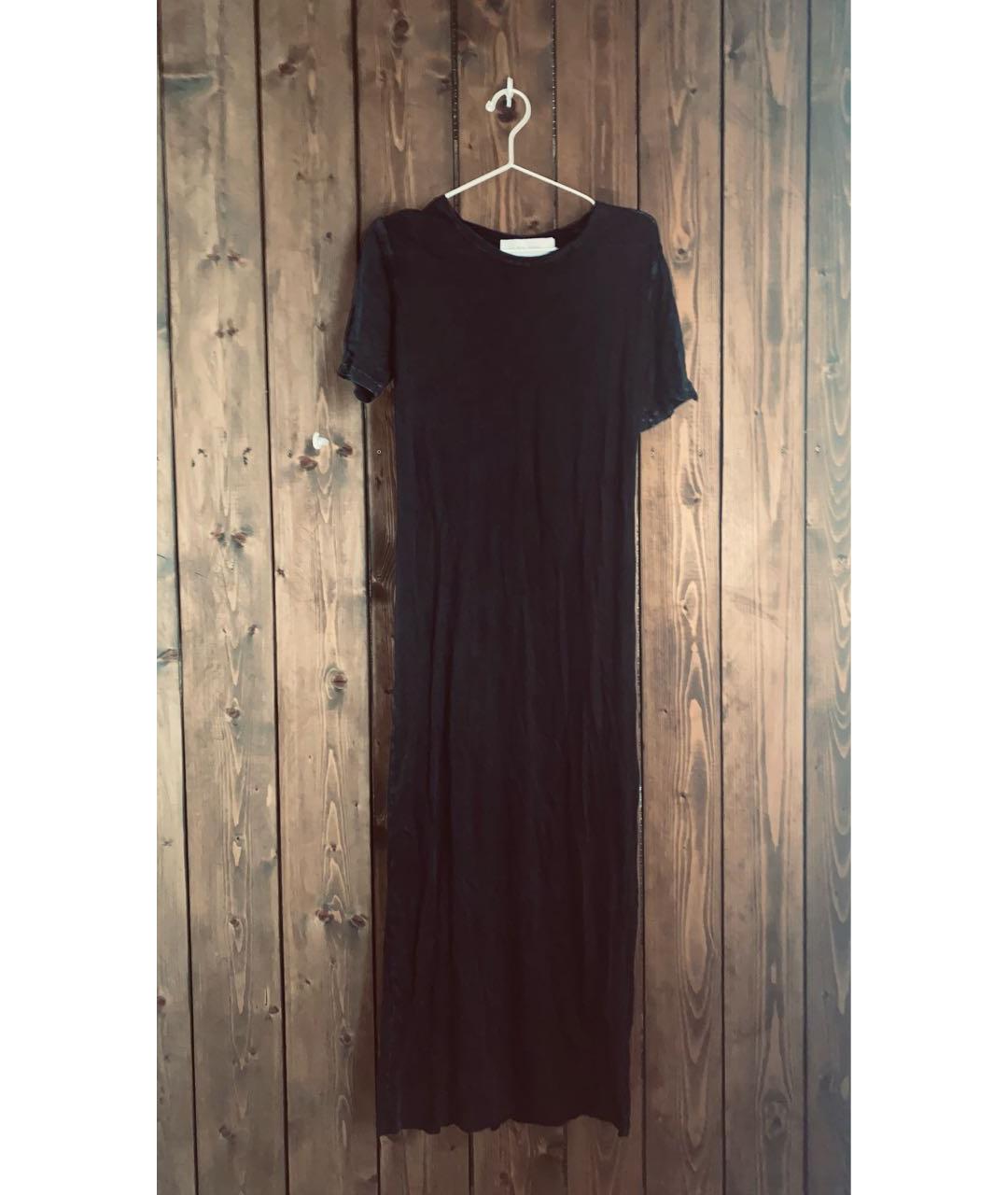 IRO Черное хлопковое повседневное платье, фото 2