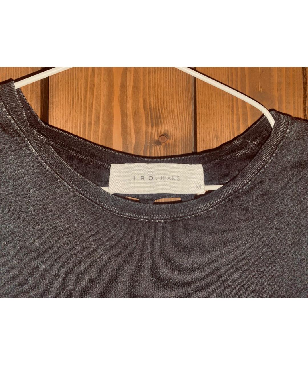 IRO Черное хлопковое повседневное платье, фото 3