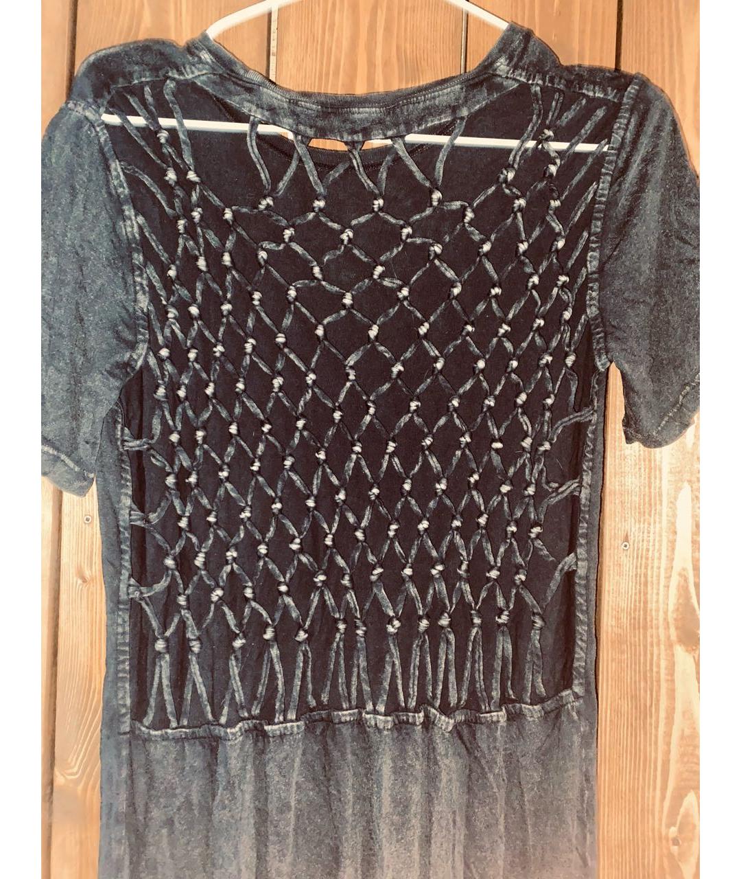 IRO Черное хлопковое повседневное платье, фото 4