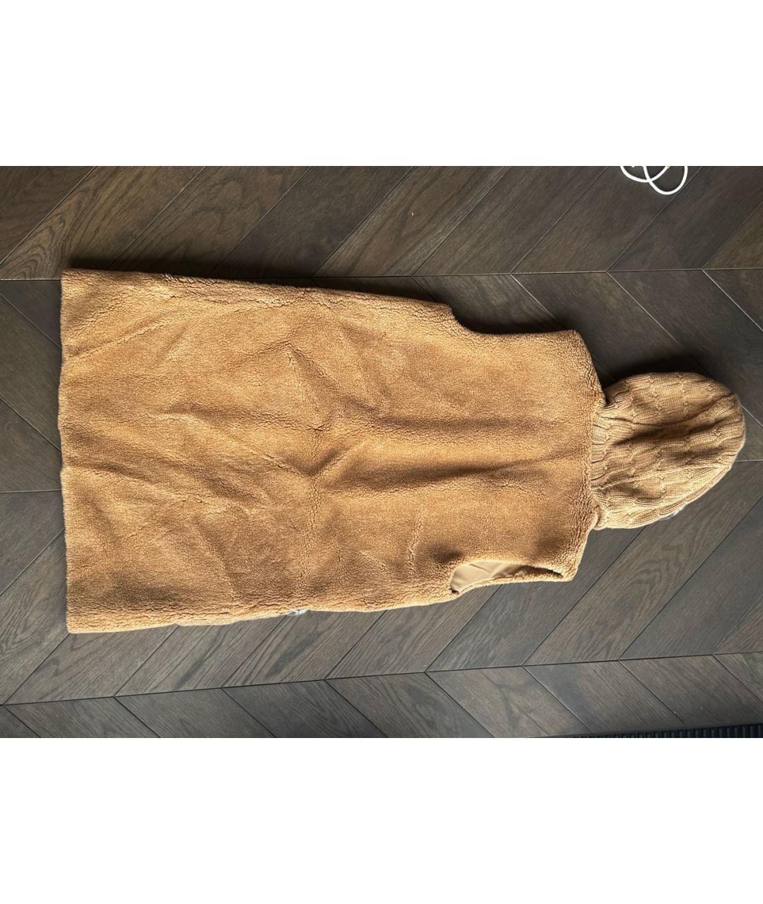 LORO PIANA Горчичный меховой жилет, фото 2