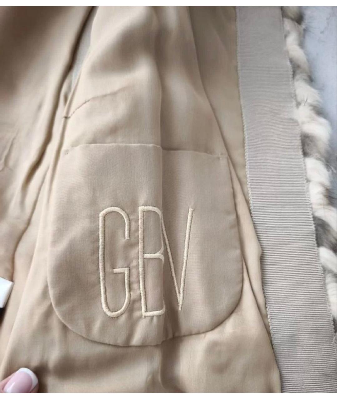 GIAMBATTISTA VALLI Бежевый меховой жилет, фото 6