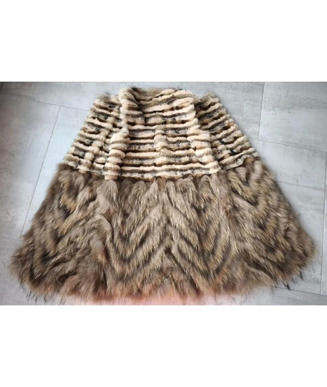 GIAMBATTISTA VALLI Бежевый меховой жилет, фото 2