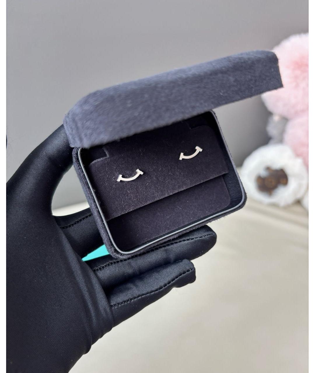 TIFFANY&CO Серебряные серьги из белого золота, фото 3