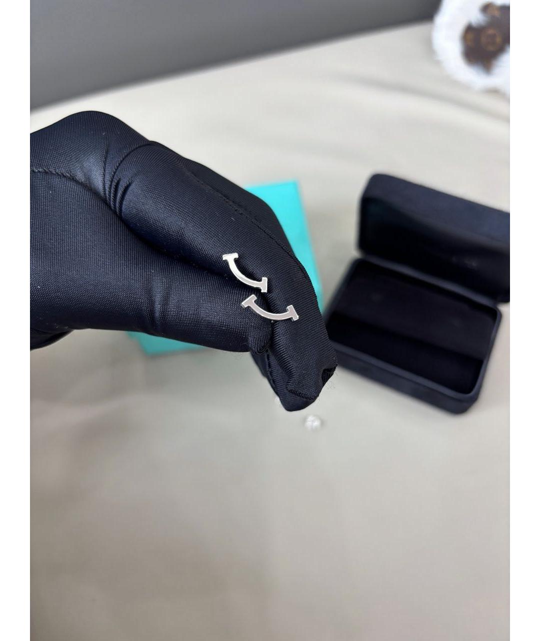 TIFFANY&CO Серебряные серьги из белого золота, фото 4