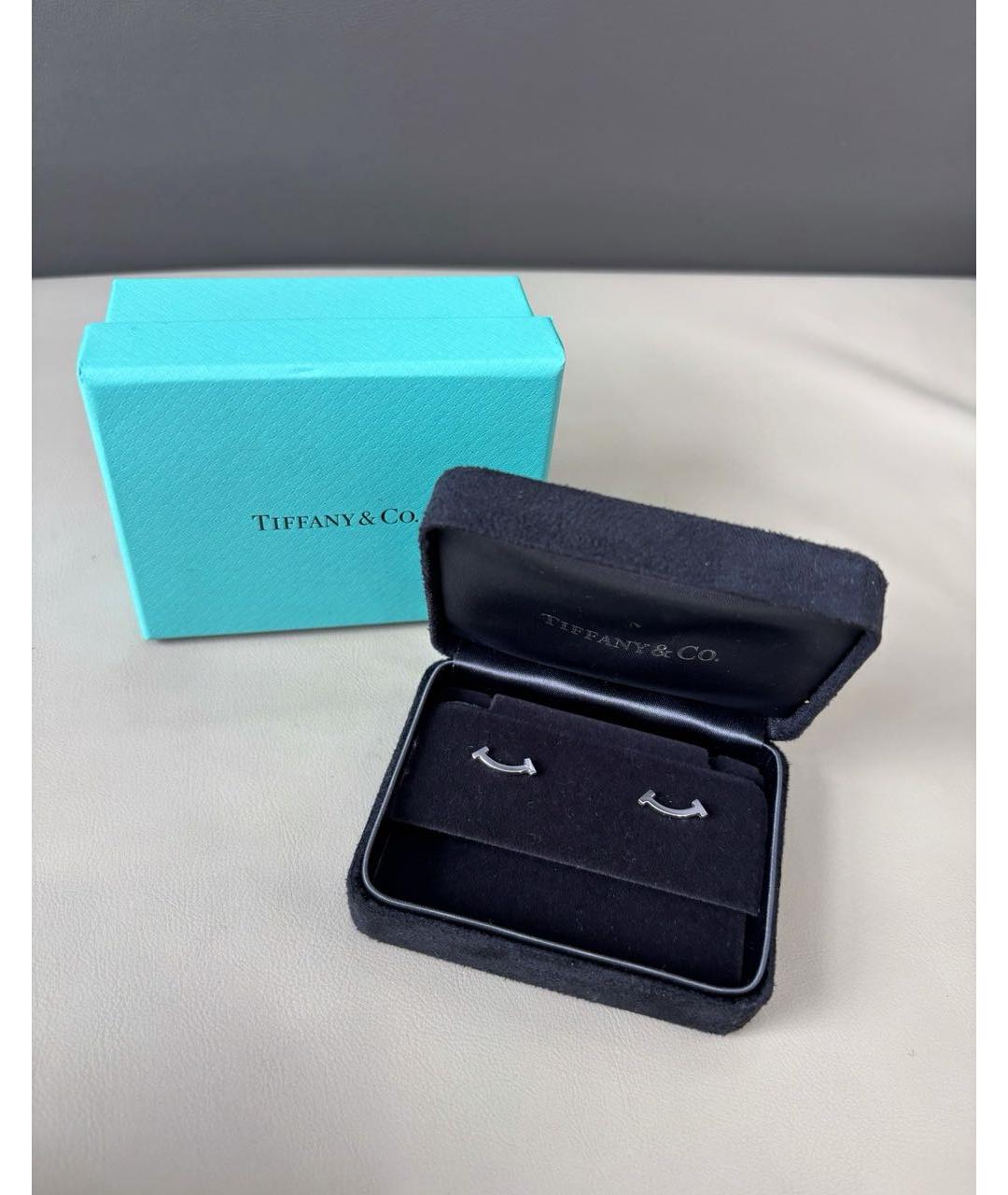 TIFFANY&CO Серебряные серьги из белого золота, фото 2