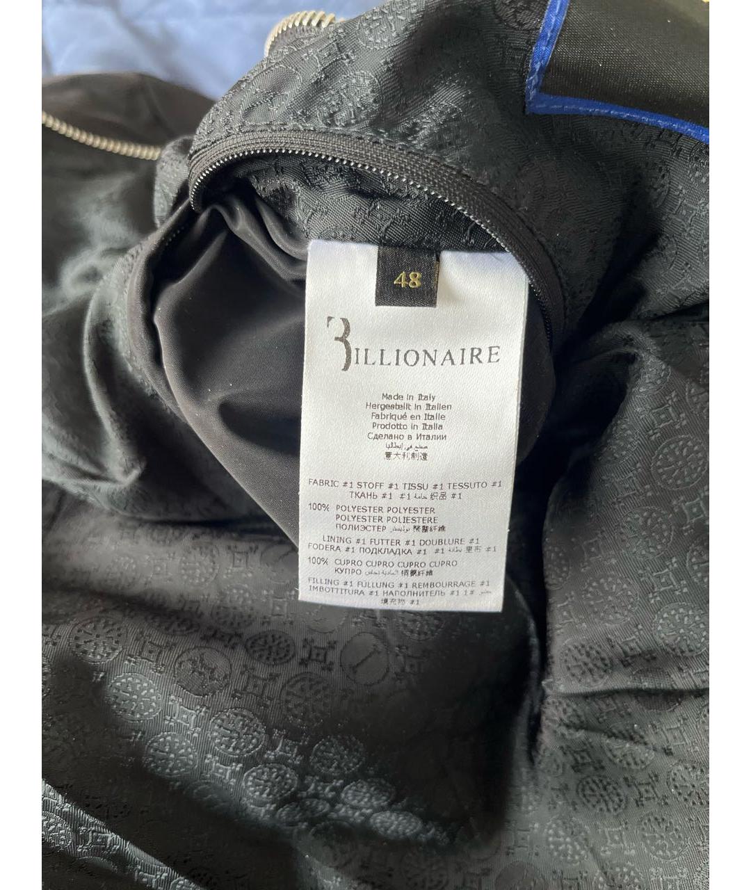 BILLIONAIRE Черная полиэстеровая куртка, фото 6