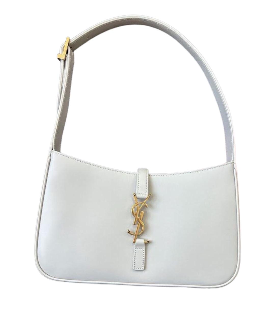 SAINT LAURENT Белая кожаная сумка через плечо, фото 1