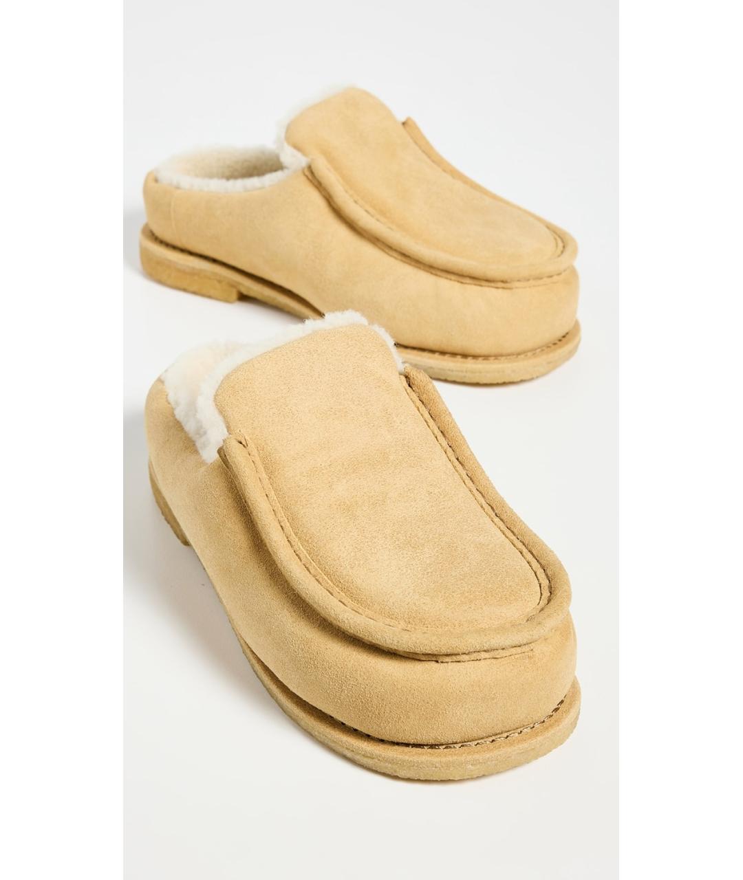 J.W.ANDERSON Бежевые замшевые мюли, фото 2
