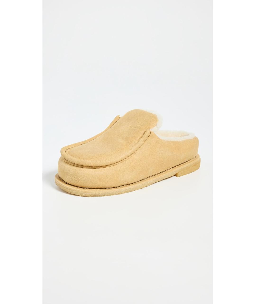 J.W.ANDERSON Бежевые замшевые мюли, фото 3