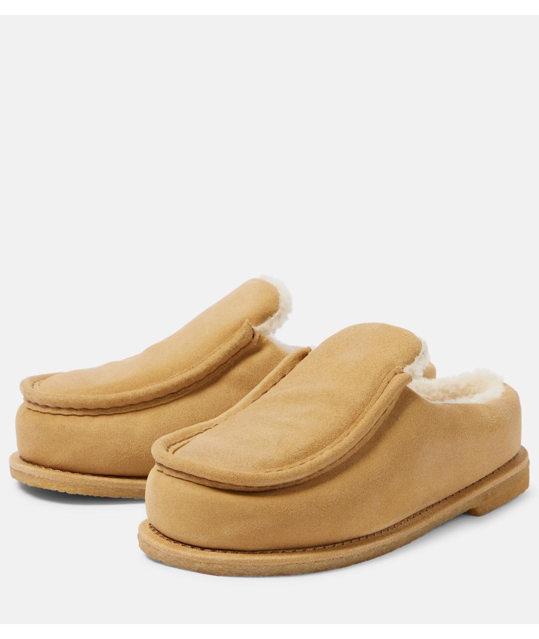 J.W.ANDERSON Бежевые замшевые мюли, фото 5