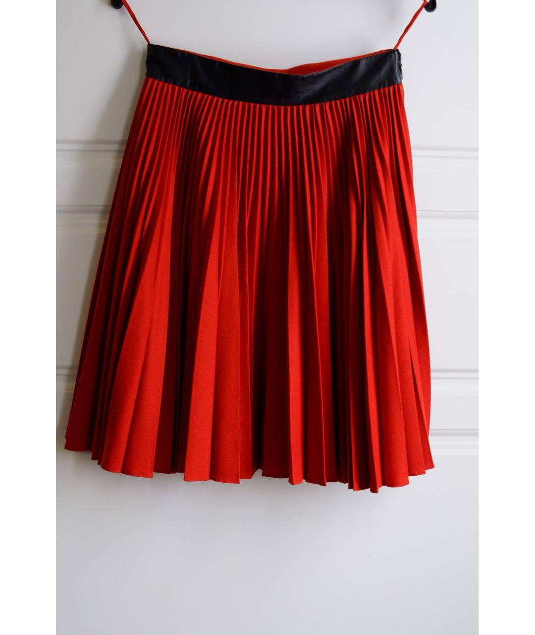 GUCCI Красная шерстяная юбка миди, фото 2