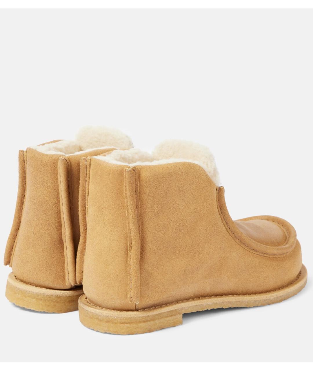 J.W.ANDERSON Бежевые замшевые ботинки, фото 3