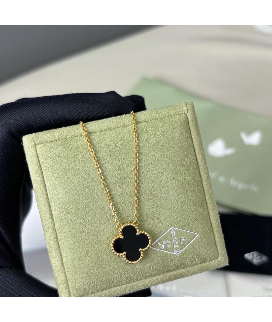 VAN CLEEF & ARPELS Черное колье из желтого золота, фото 5