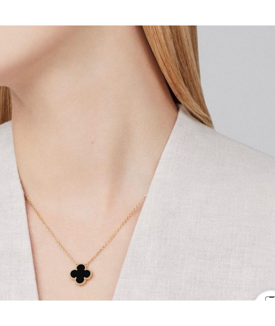 VAN CLEEF & ARPELS Черное колье из желтого золота, фото 6
