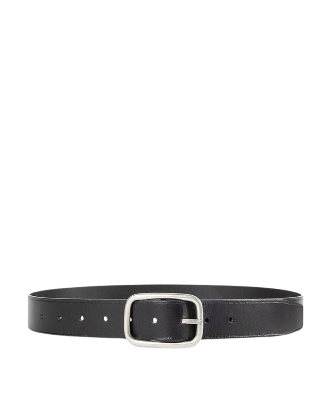 ANN DEMEULEMEESTER Черный кожаный ремень, фото 1