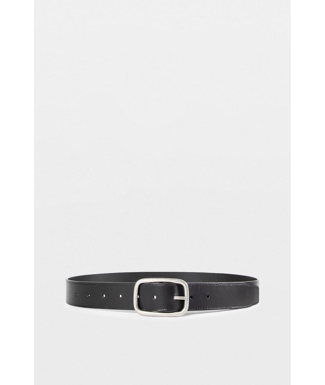 ANN DEMEULEMEESTER Черный кожаный ремень, фото 5