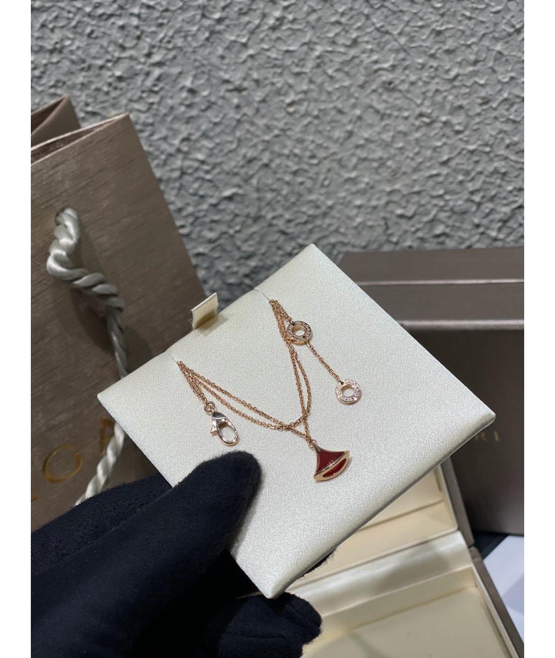 BVLGARI Красный браслет из розового золота, фото 5