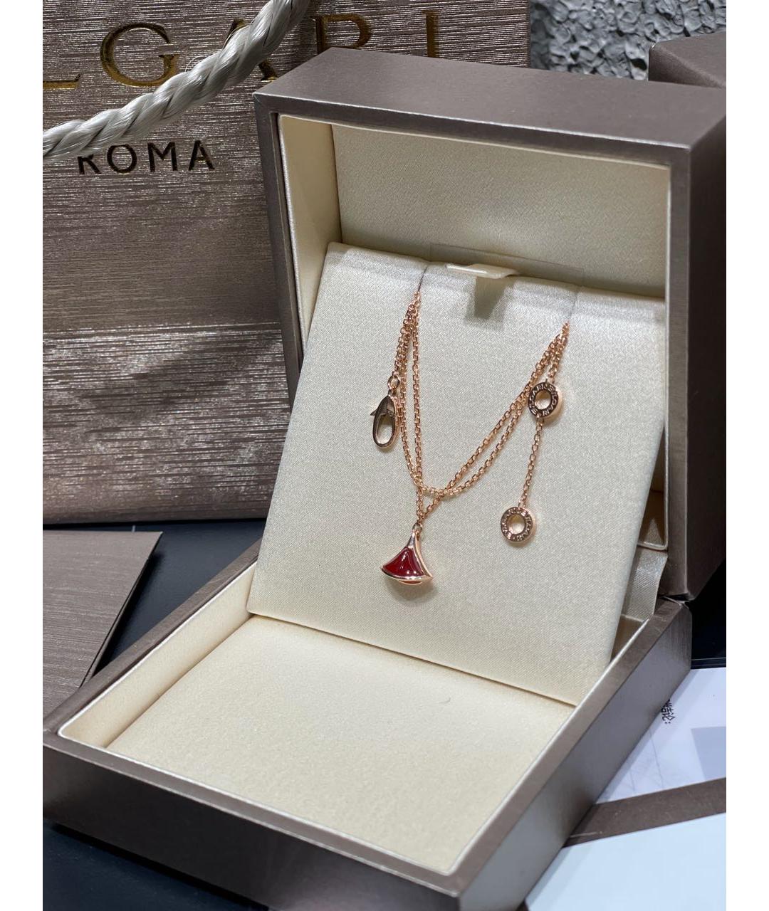 BVLGARI Красный браслет из розового золота, фото 4