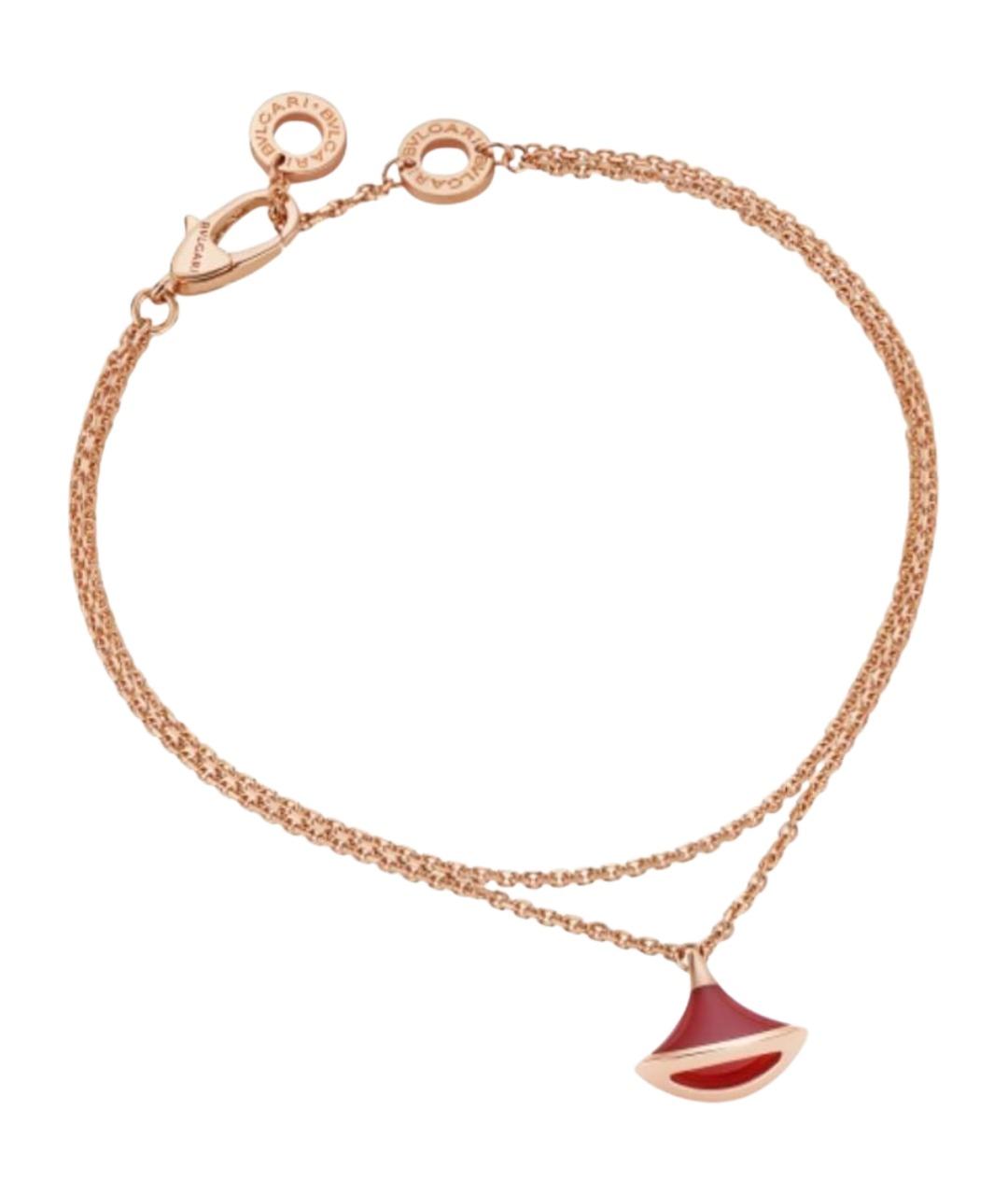 BVLGARI Красный браслет из розового золота, фото 1