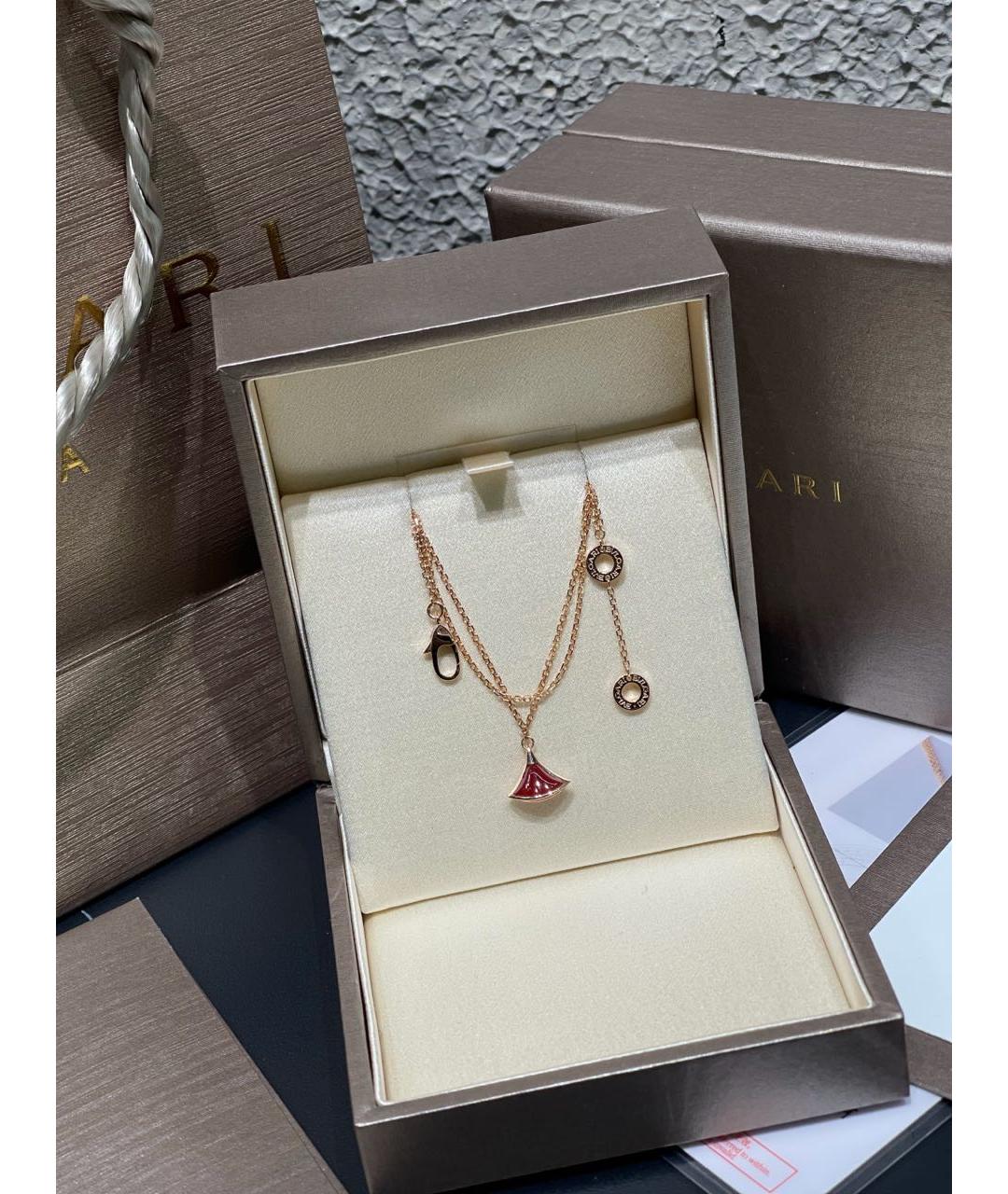 BVLGARI Красный браслет из розового золота, фото 3