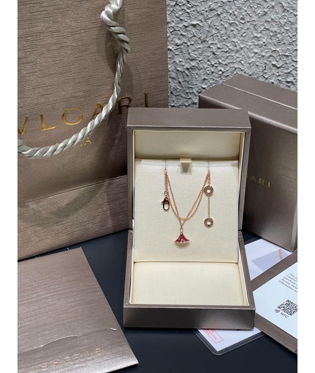 BVLGARI Красный браслет из розового золота, фото 2