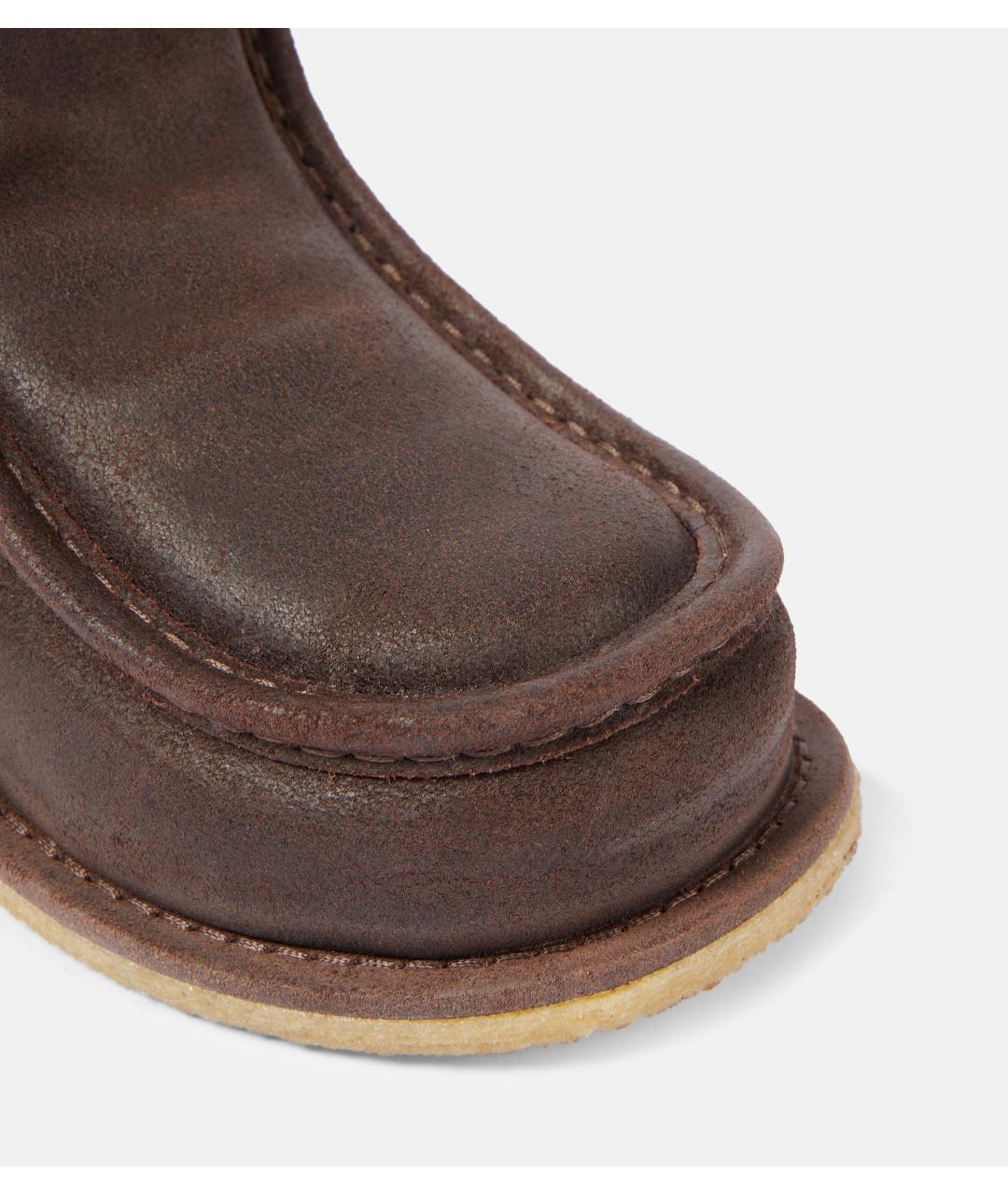 J.W.ANDERSON Коричневые замшевые ботинки, фото 5