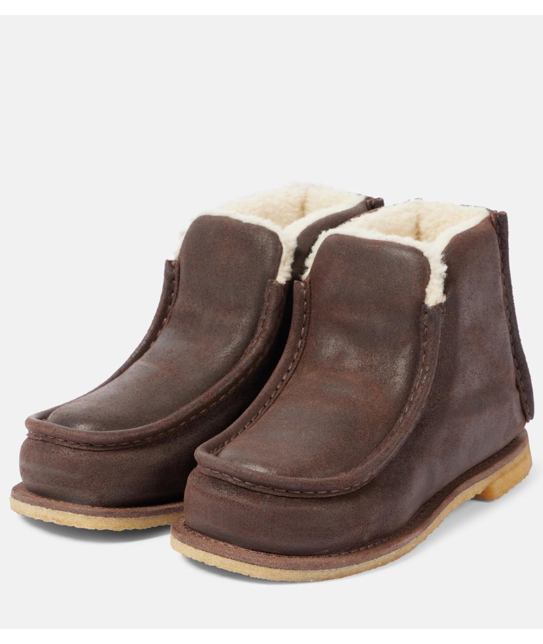 J.W.ANDERSON Коричневые замшевые ботинки, фото 3