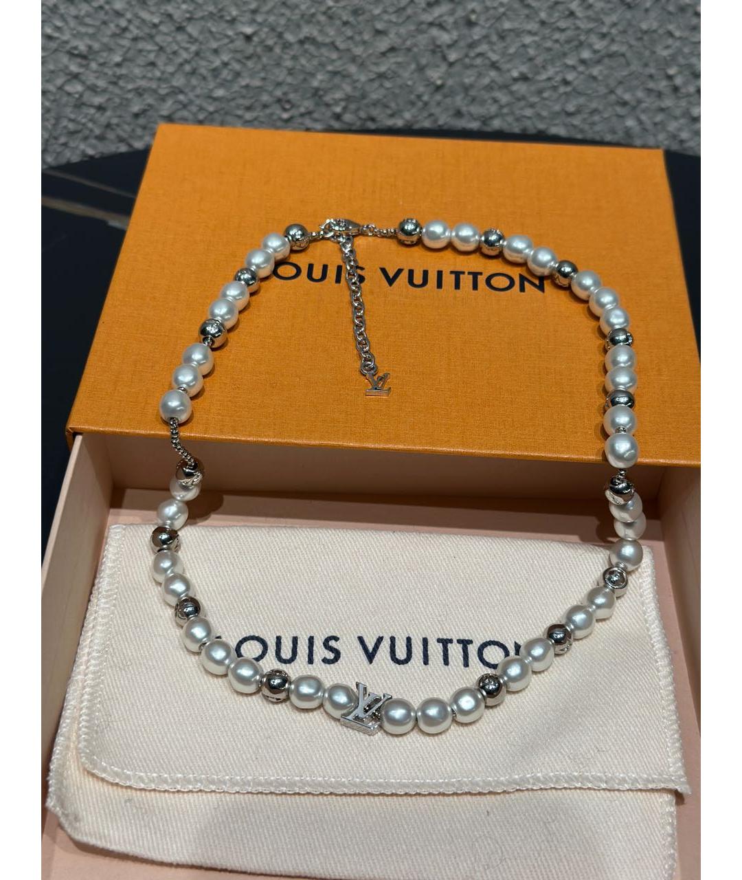 LOUIS VUITTON Белое колье, фото 7