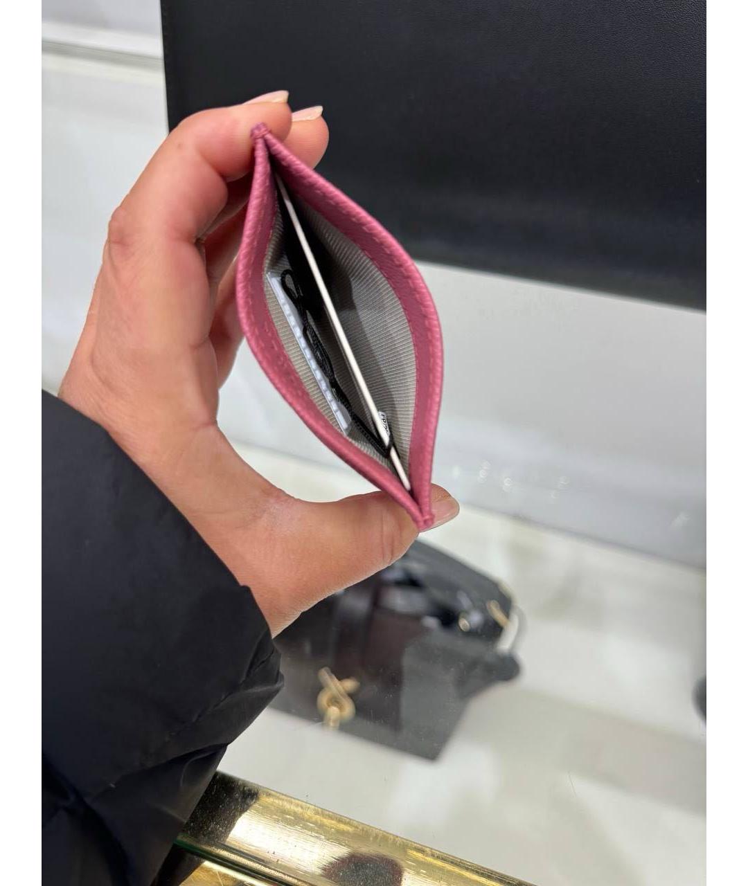 FURLA Розовый кожаный кардхолдер, фото 3