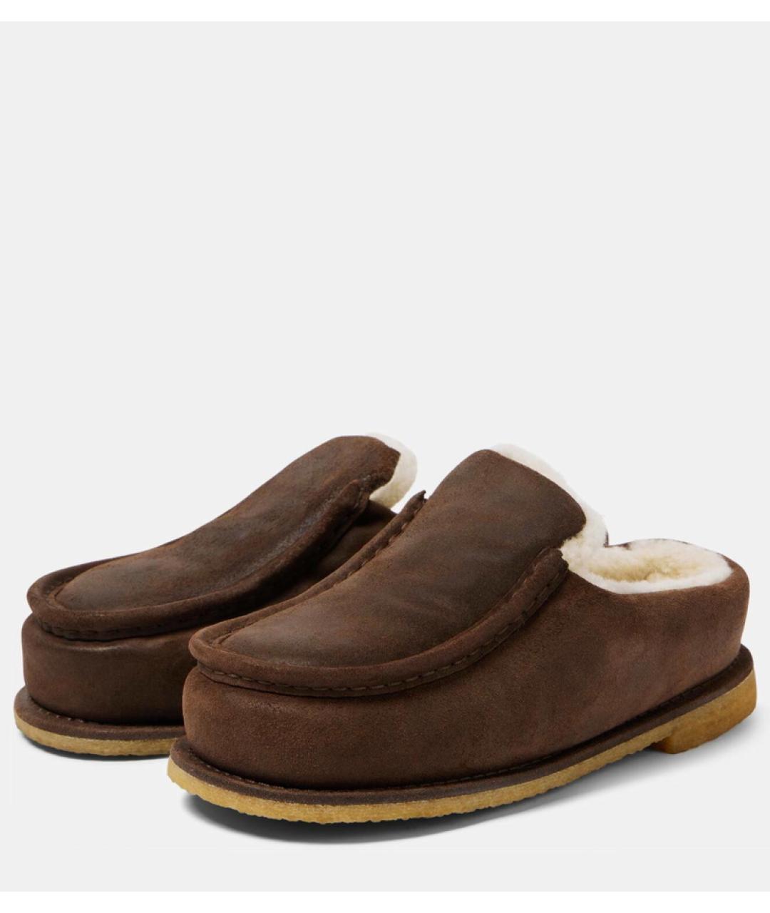 J.W.ANDERSON Коричневые замшевые мюли, фото 2