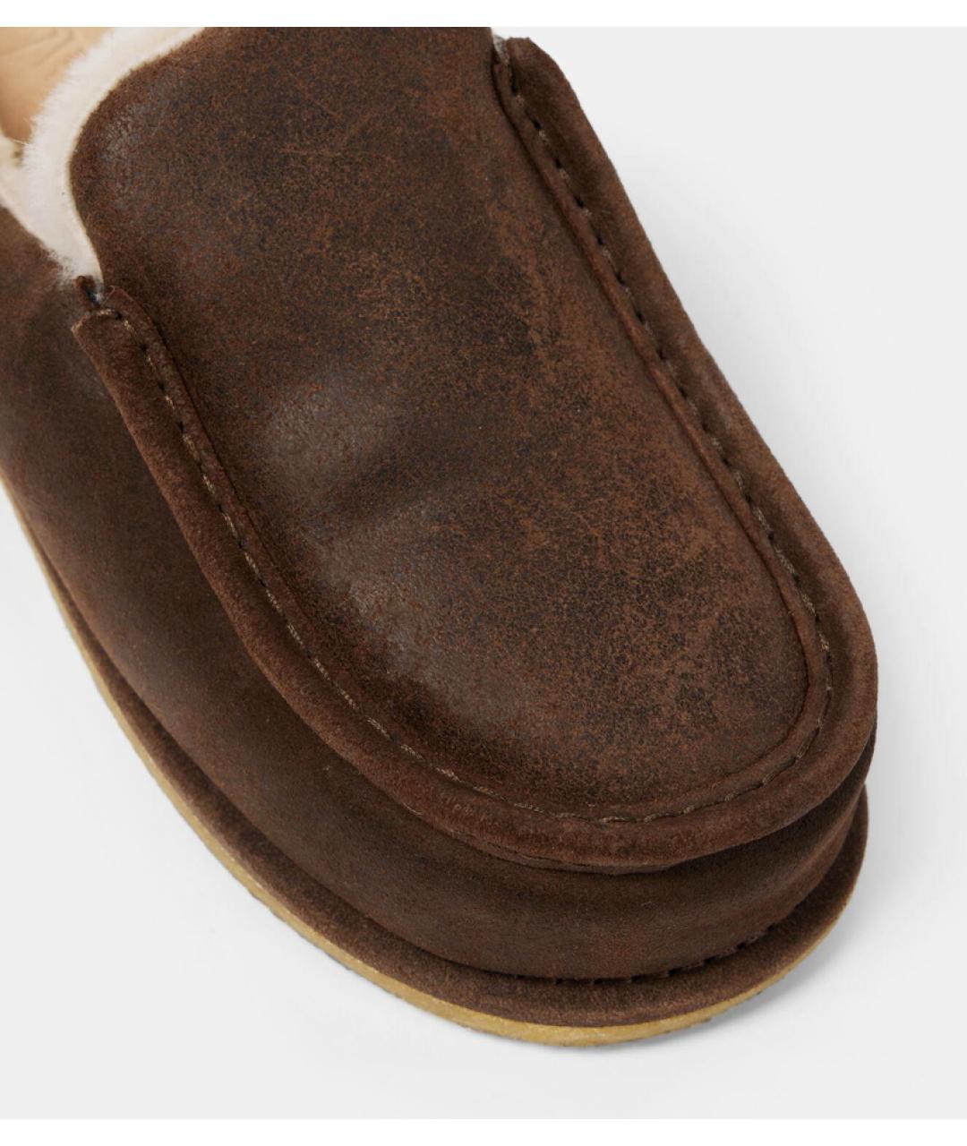 J.W.ANDERSON Коричневые замшевые мюли, фото 4