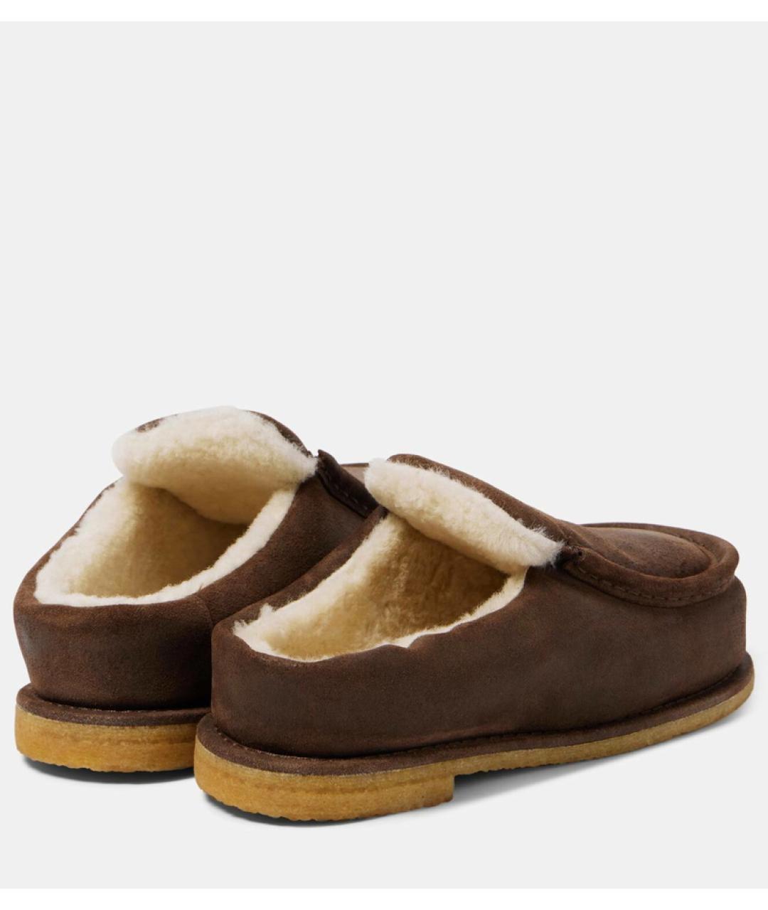 J.W.ANDERSON Коричневые замшевые мюли, фото 5