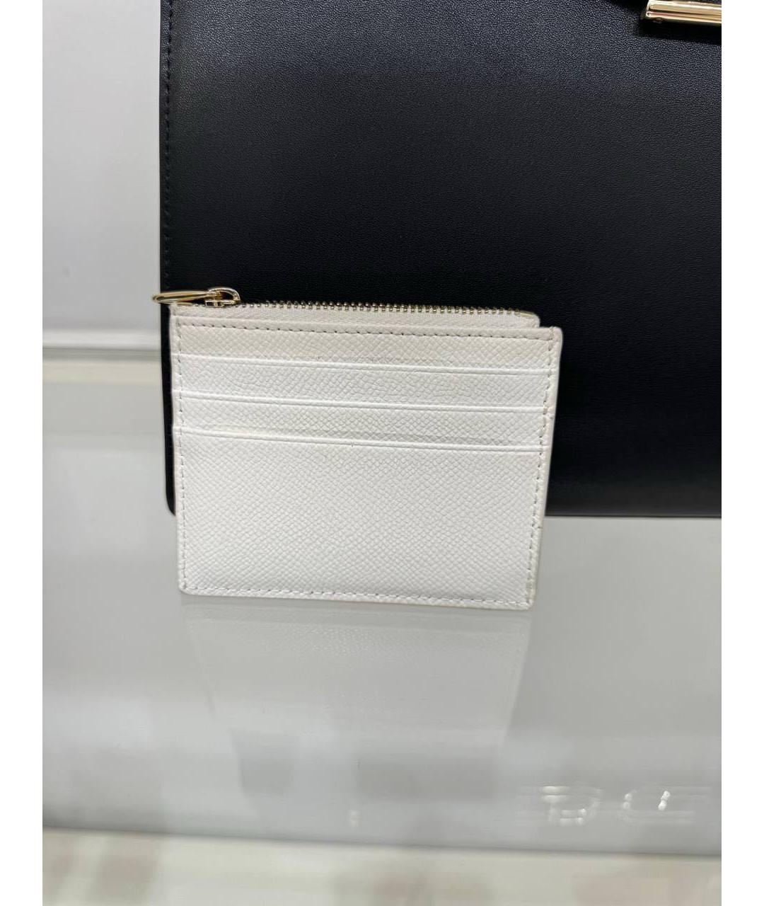 FURLA Белый кожаный кардхолдер, фото 2