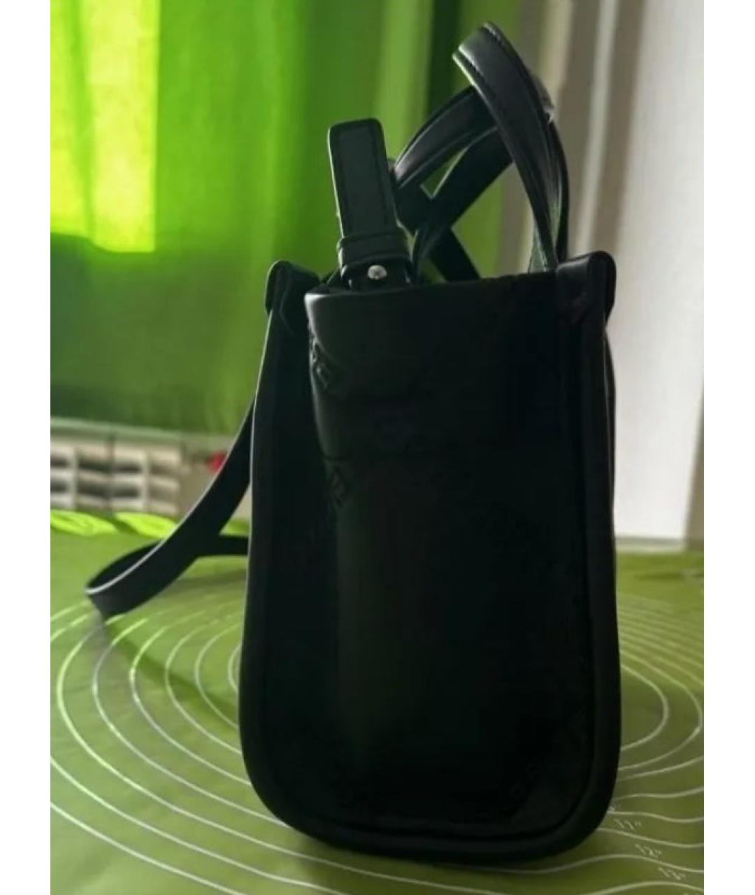 KARL LAGERFELD Черная сумка тоут из искусственной кожи, фото 5