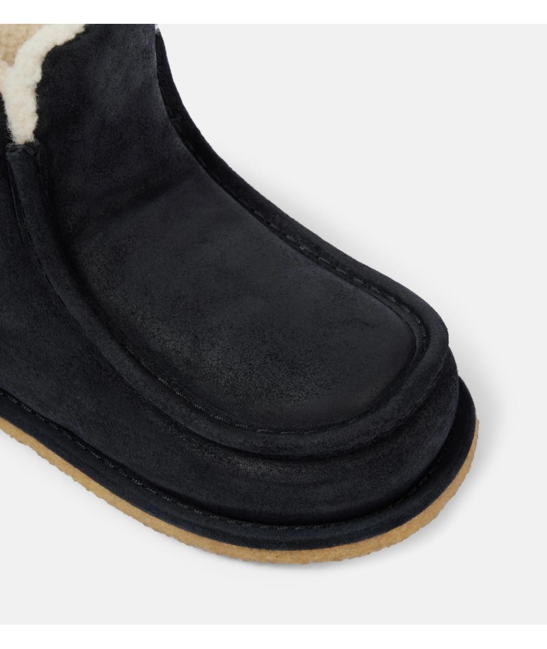 J.W.ANDERSON Черные замшевые ботинки, фото 4
