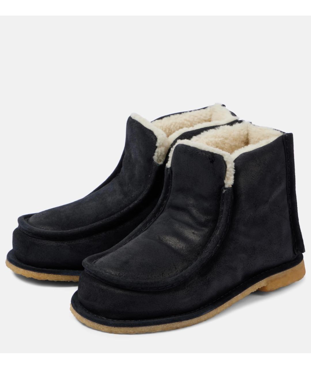 J.W.ANDERSON Черные замшевые ботинки, фото 2