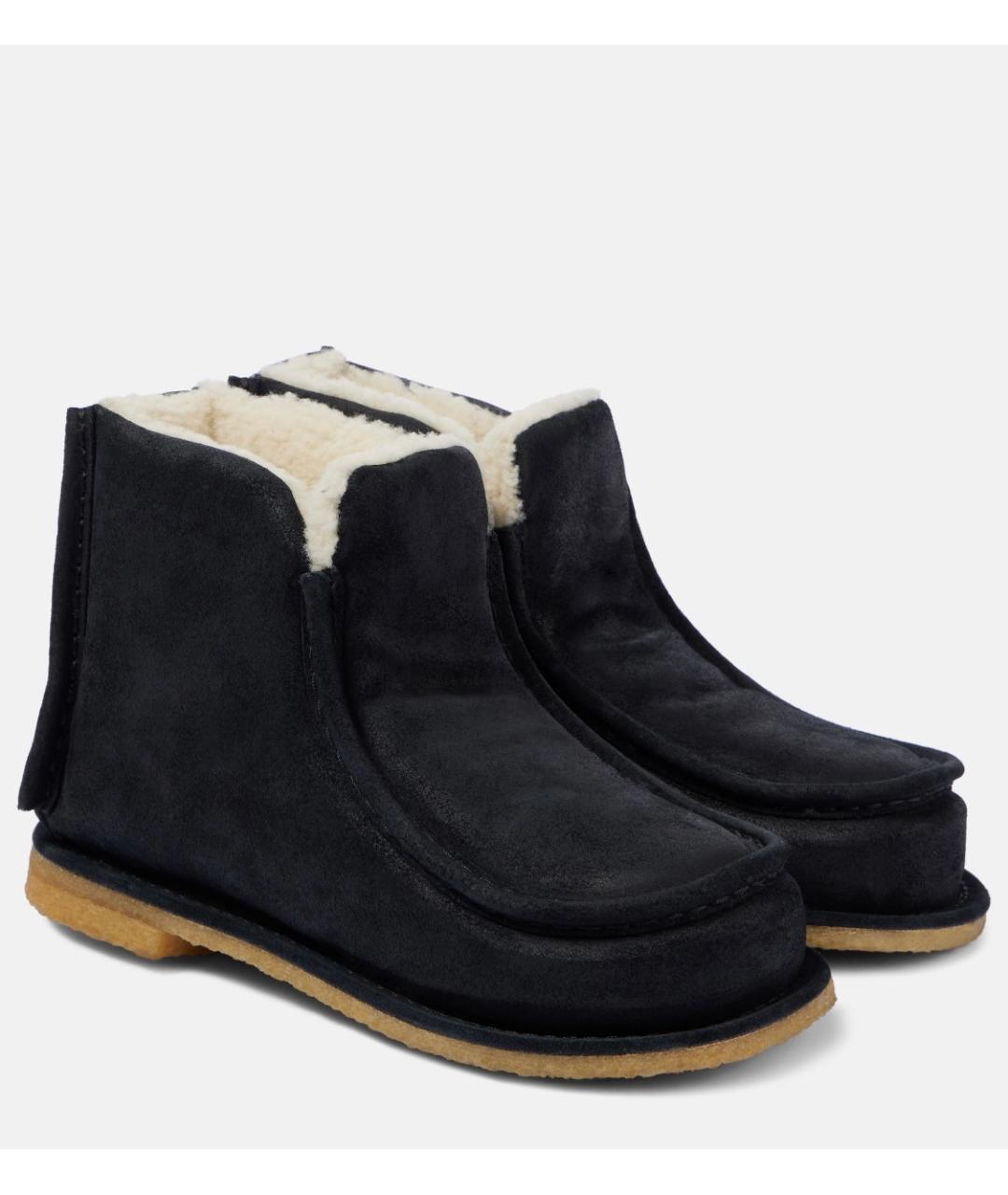 J.W.ANDERSON Черные замшевые ботинки, фото 3