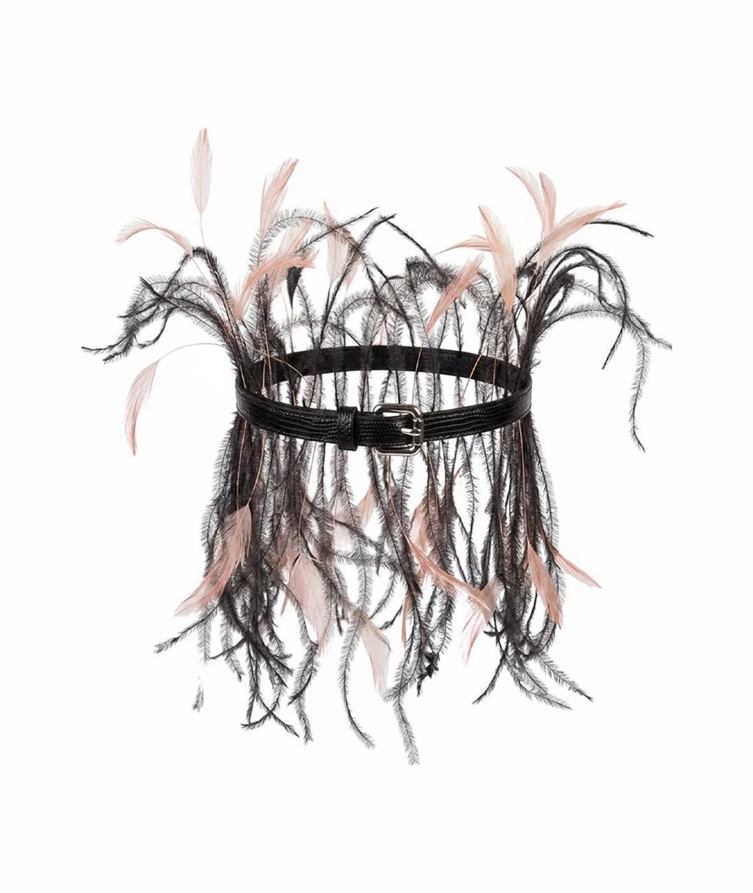 EMILIO PUCCI Черный кожаный ремень, фото 1