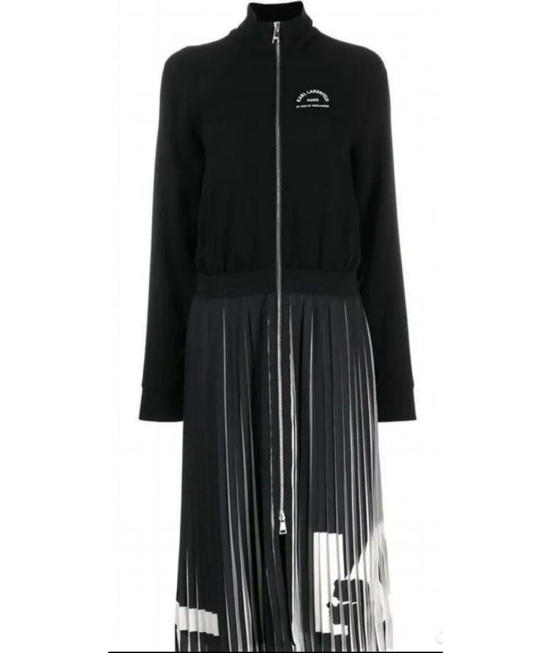 KARL LAGERFELD Черное повседневное платье, фото 7