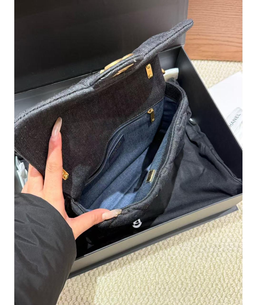 CHANEL Черная сумка через плечо, фото 5