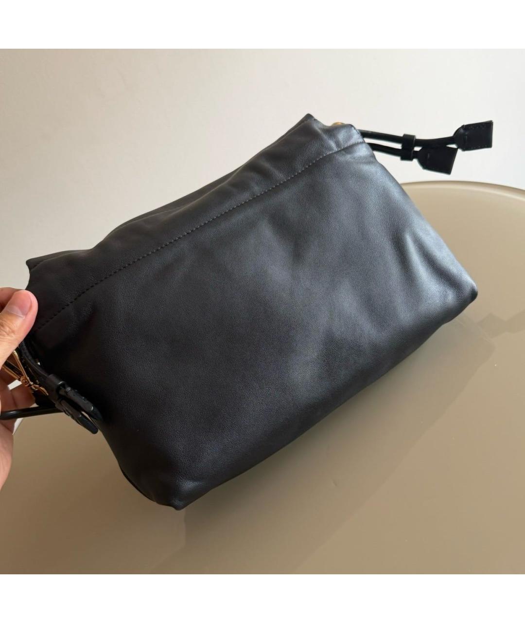 FENDI Черная кожаная сумка через плечо, фото 4