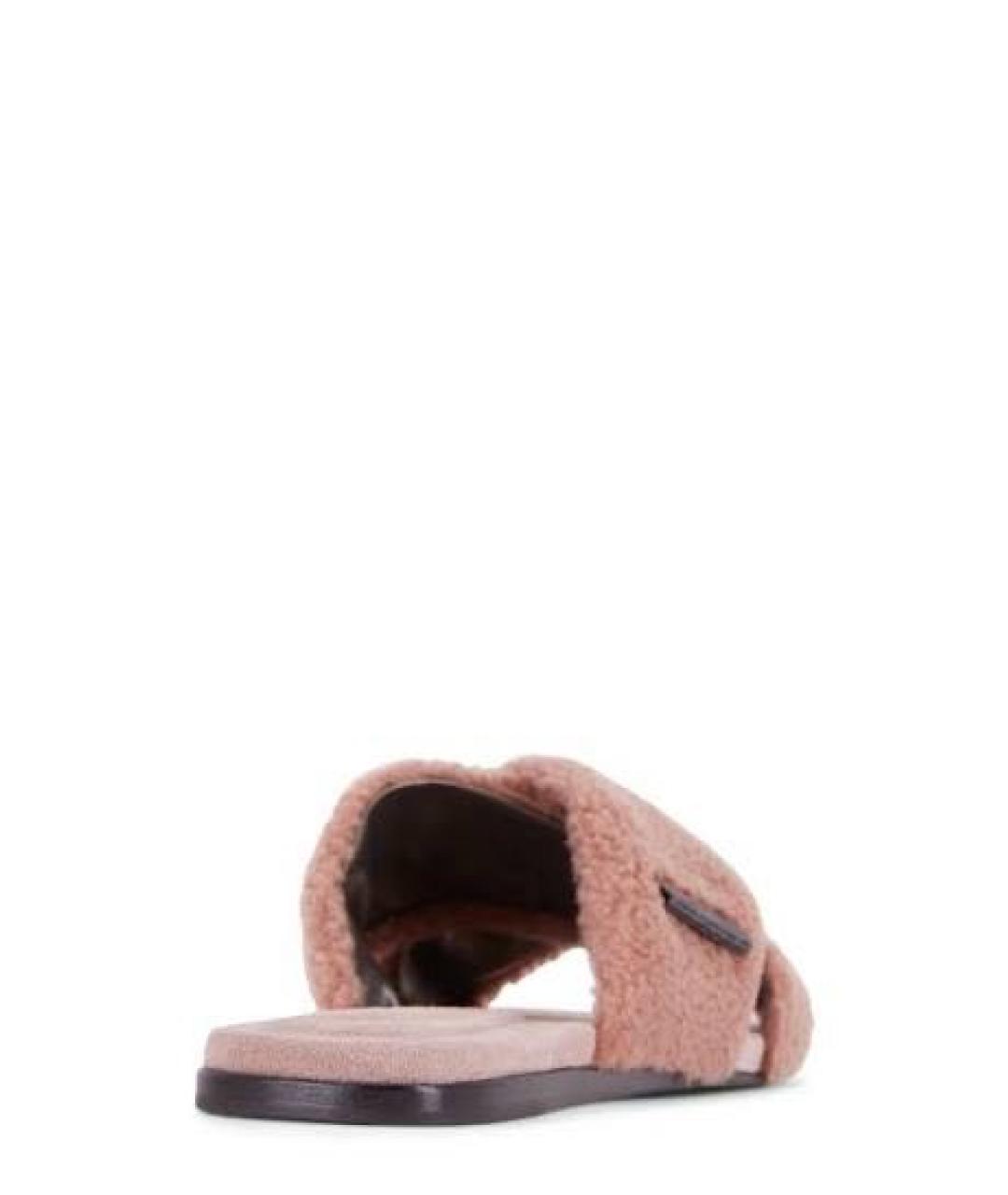 BRUNELLO CUCINELLI Розовые шлепанцы, фото 4