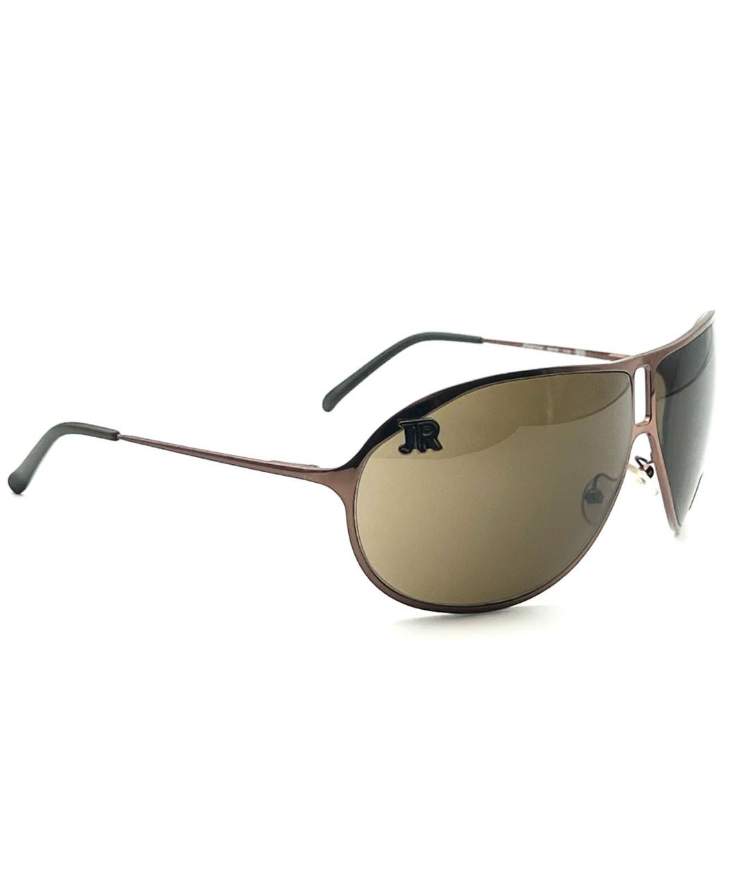 JOHN RICHMOND Коричневые металлические солнцезащитные очки, фото 7