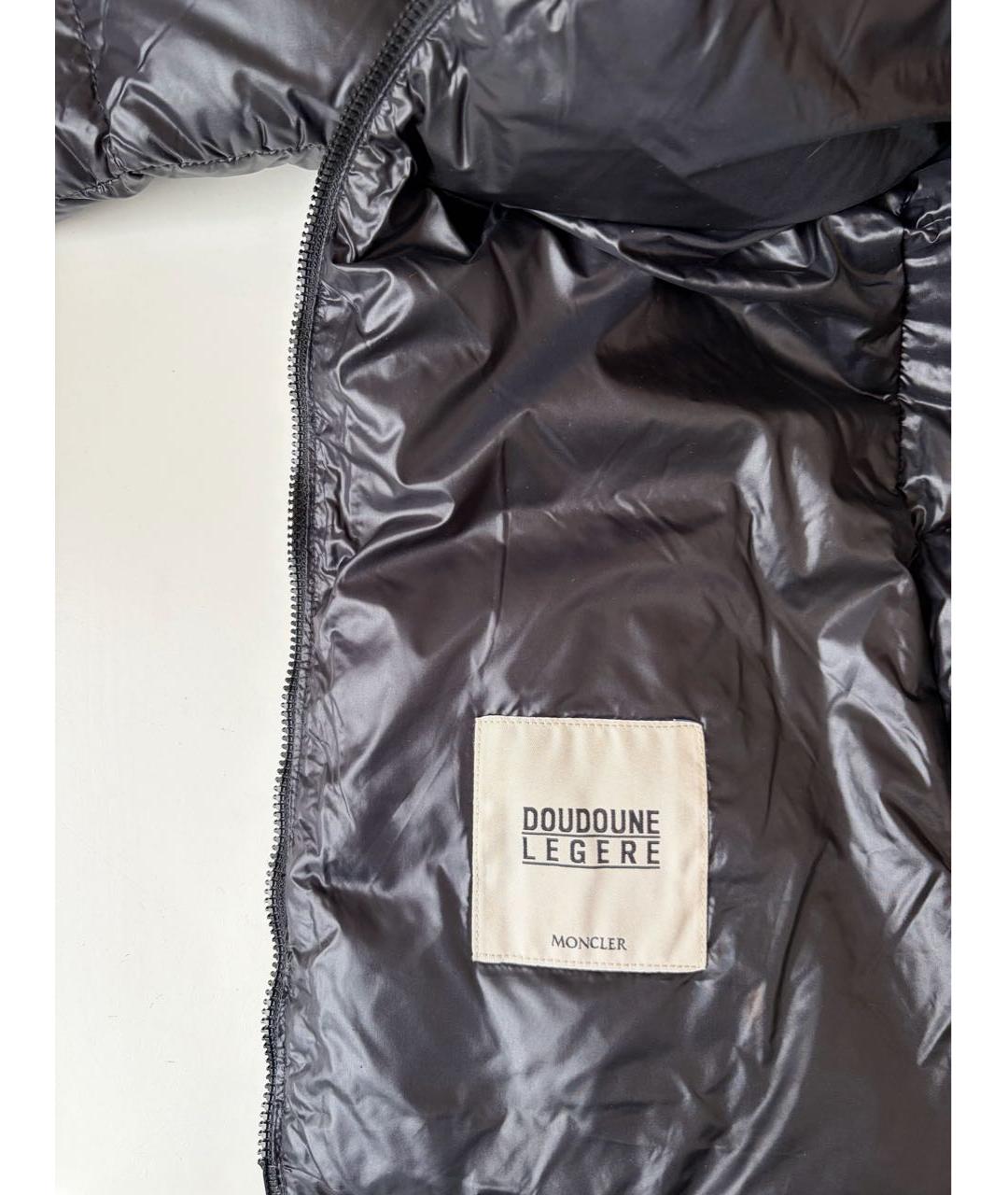 MONCLER Черная полиамидовая куртка, фото 7