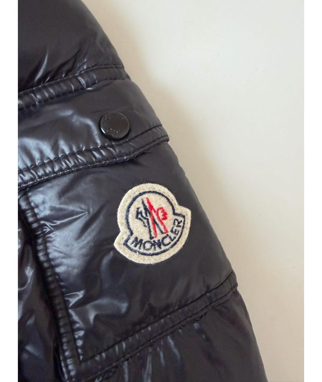 MONCLER Черная полиамидовая куртка, фото 5