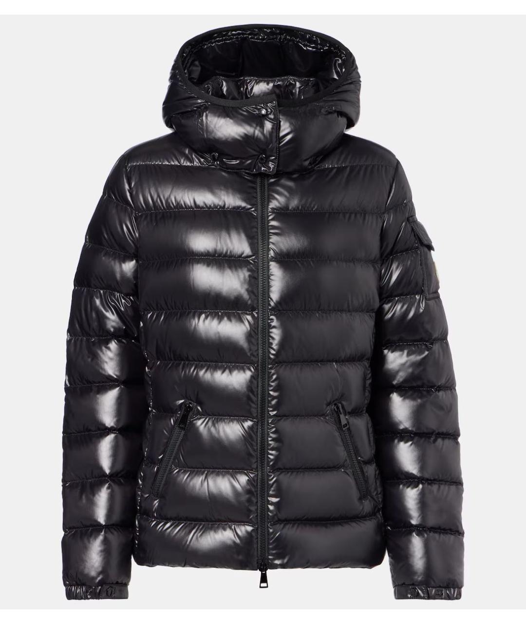MONCLER Черная полиамидовая куртка, фото 9