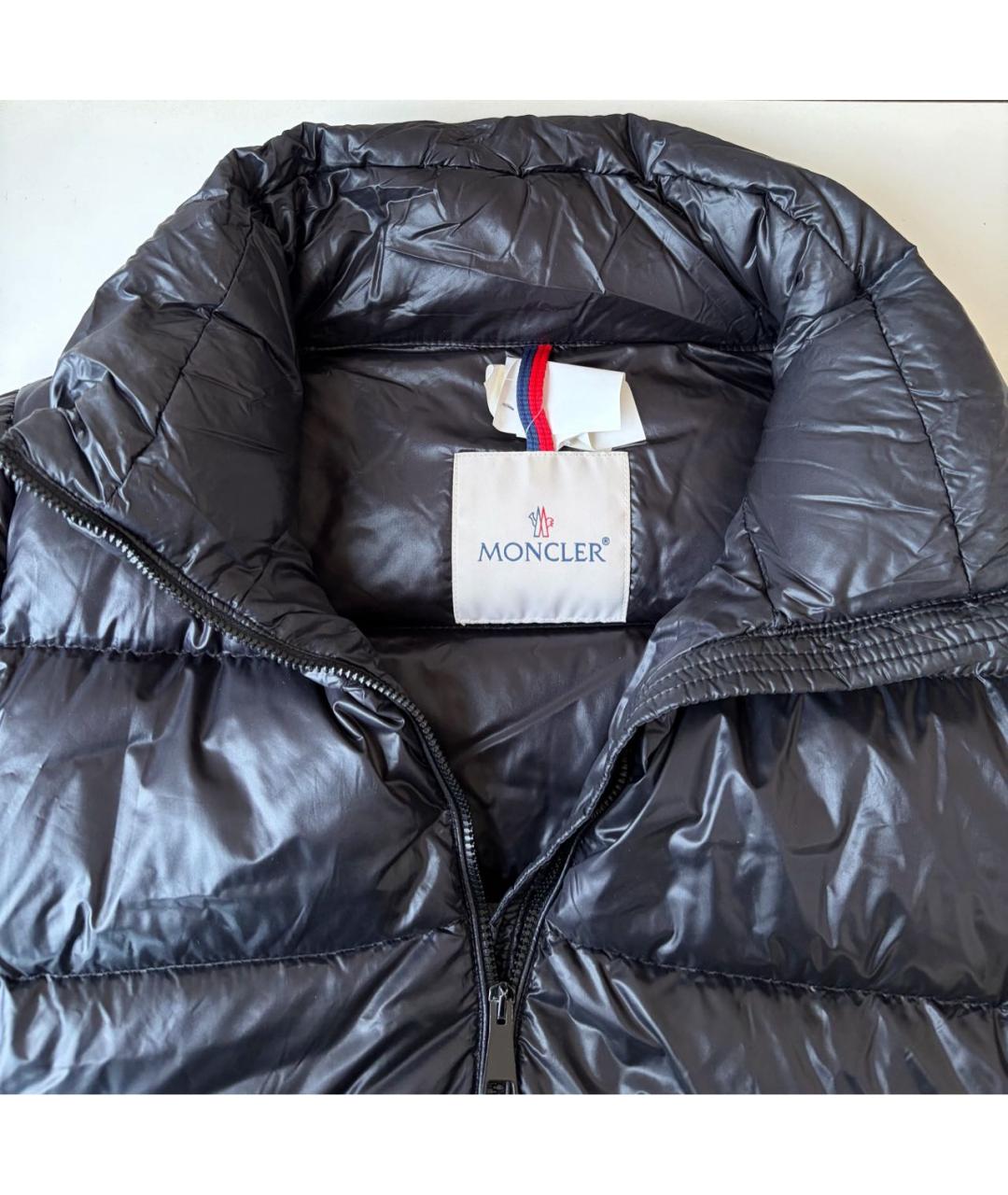 MONCLER Черная полиамидовая куртка, фото 4