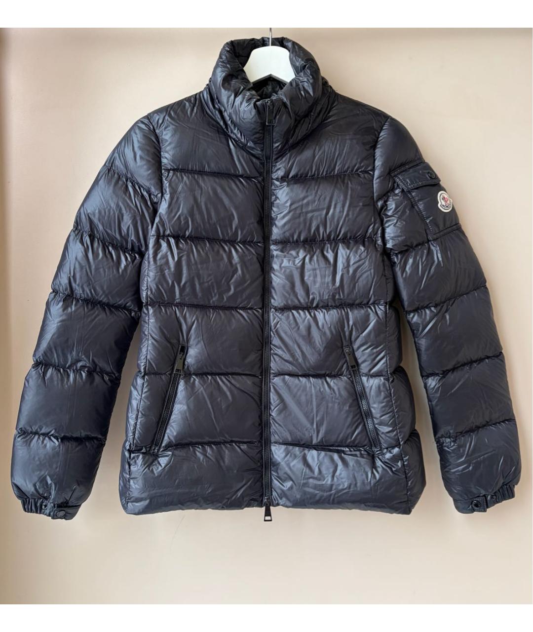 MONCLER Черная полиамидовая куртка, фото 2