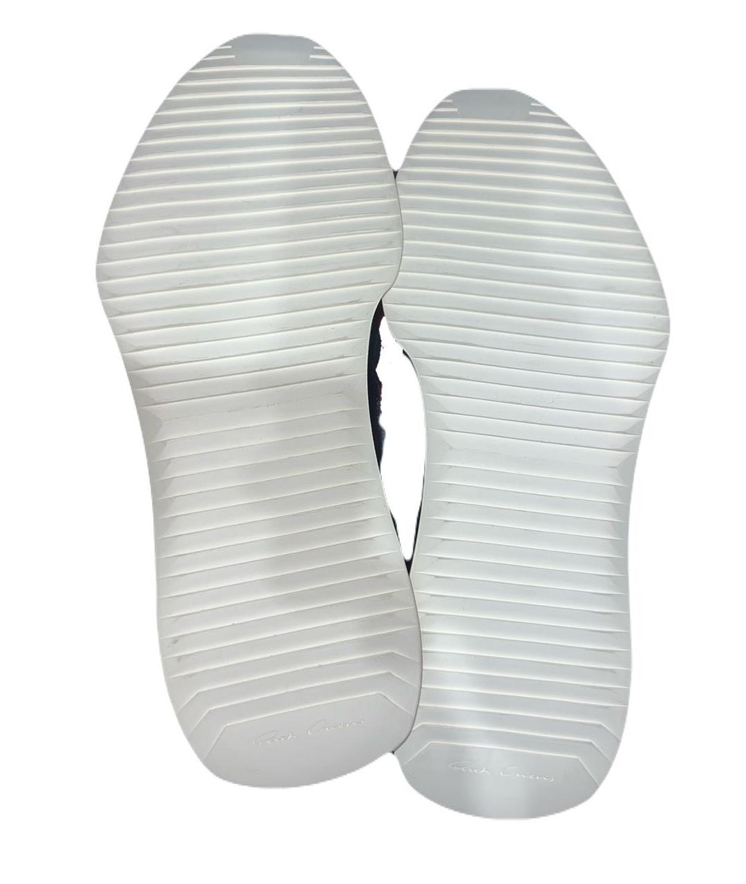 RICK OWENS Кожаные высокие кроссовки / кеды, фото 4