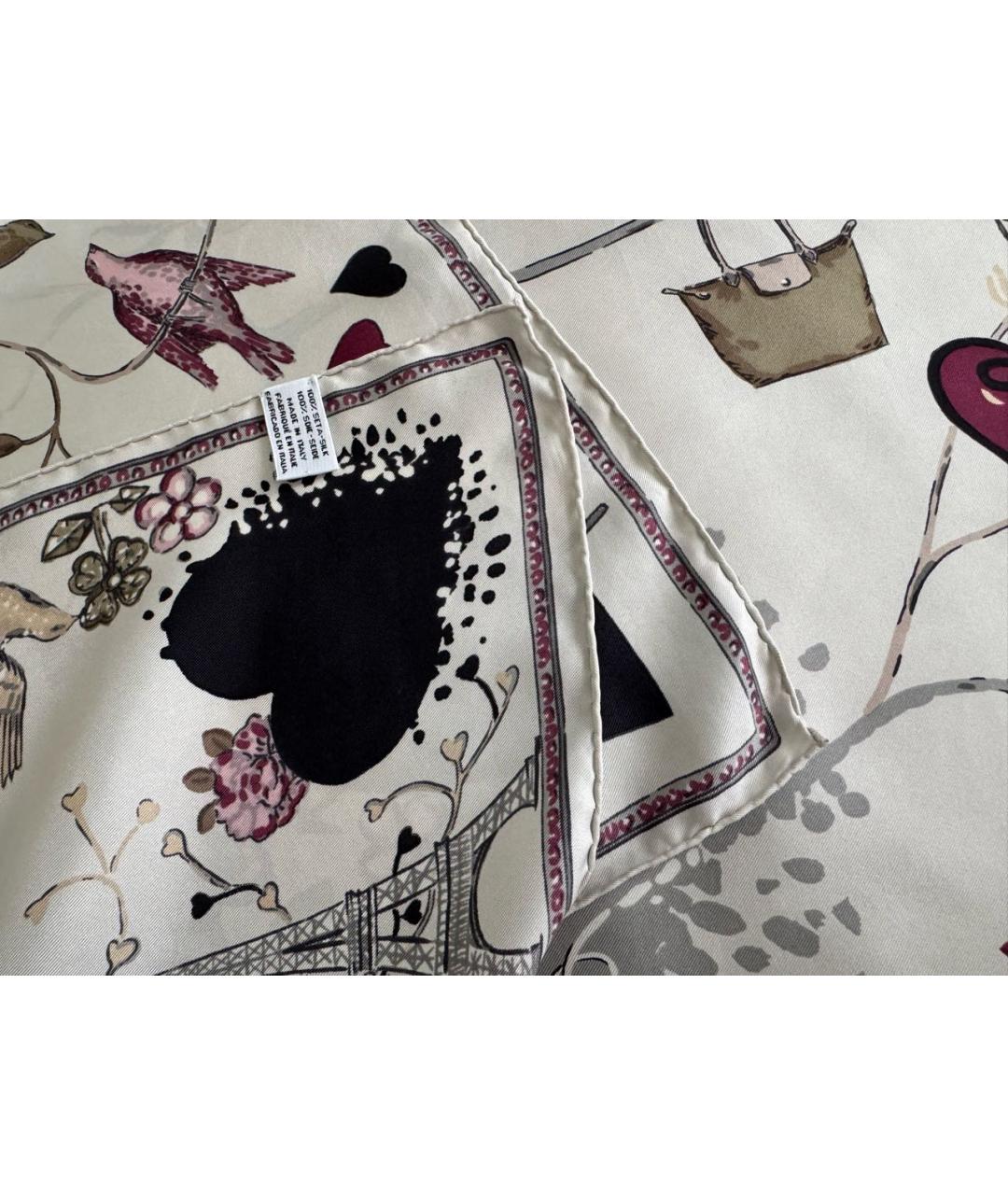 LONGCHAMP Мульти шелковый платок, фото 6